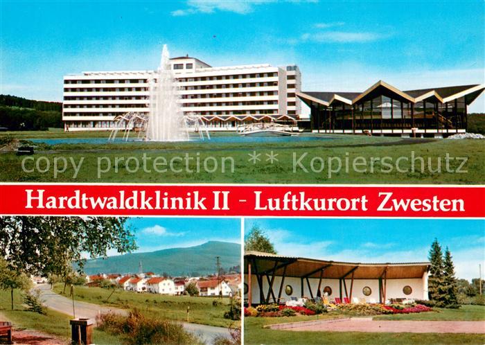Bad Zwesten Hardwaldklinik II Springbrunnen Ortsansicht