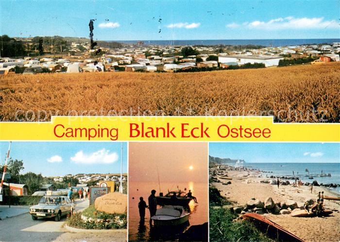 Neuteschendorf Campingplatz Blank Eck Strand Abendstimmung am Meer