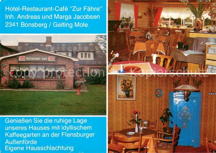 Bonsberg Gelting Hotel Restaurant Cafe Zur Faehre