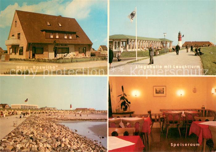 Buesum Nordseebad Gaestehaus Pension Haus Roswitha Liegehalle Leuchtturm Promena