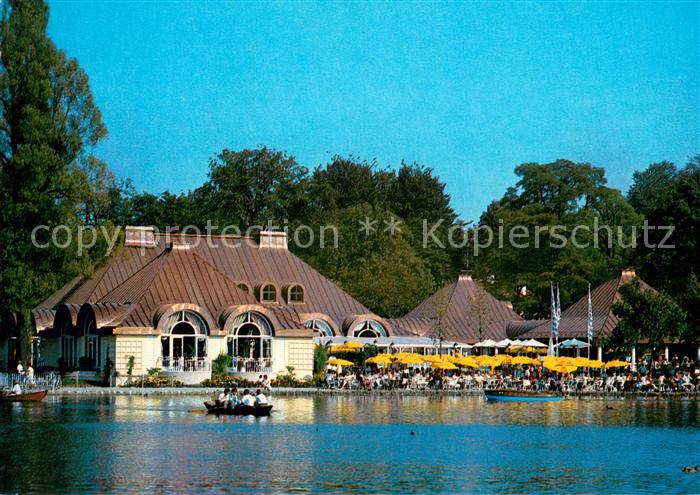 Muenchen Bayern Seehaus Restaurant im Englischen Garten