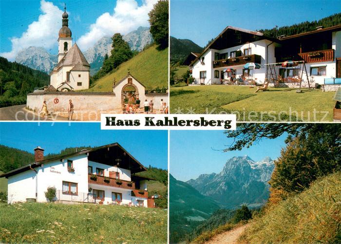 Ramsau Berchtesgaden Gaestehaus Pension Haus Kahlersberg Kirche Landschaftspanor