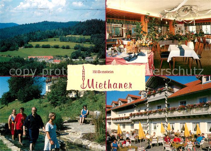 Viechtach Bayerischer Wald Landhotel Miethaner Restaurant Terrasse Wassertreten