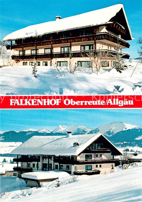 Oberreute Falkenhof Ferienappartements Winterpanorama Alpen