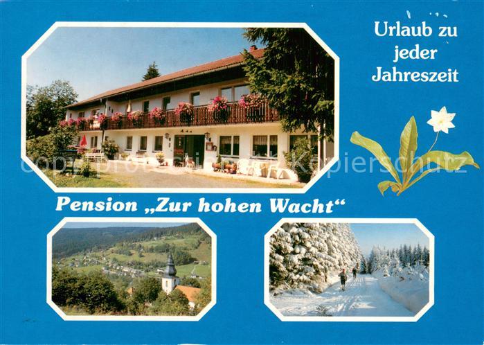 Warmensteinach Pension Zur hohen Wacht Panorama Winterlandschaft Skilanglauf