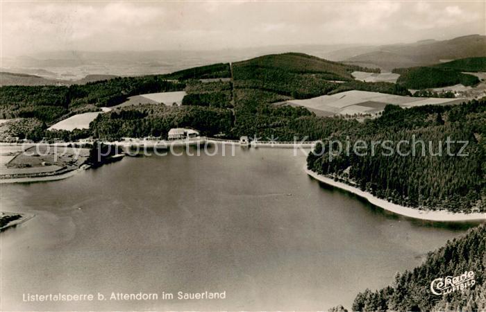 Attendorn Listertalsperre Fliegeraufnahme