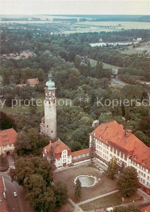 Arnstadt Ilm Schlossruine Neideck und Neues Palais Fliegeraufnahme
