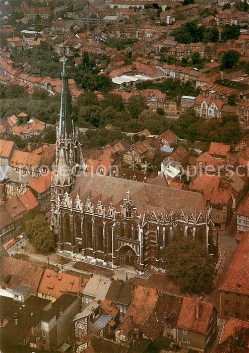 Muehlhausen  Thueringen Pfarrkirche St Marien Fliegeraufnahme