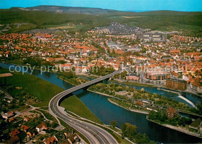 Hameln Weser Fliegeraufnahme