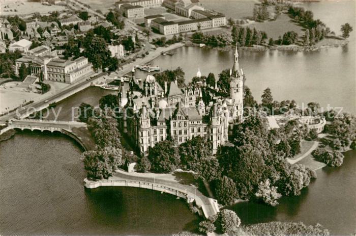 Schwerin Mecklenburg Schloss Fliegeraufnahme