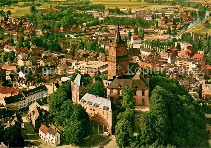 Kleve Cleve Schwanenburg Fliegeraufnahme