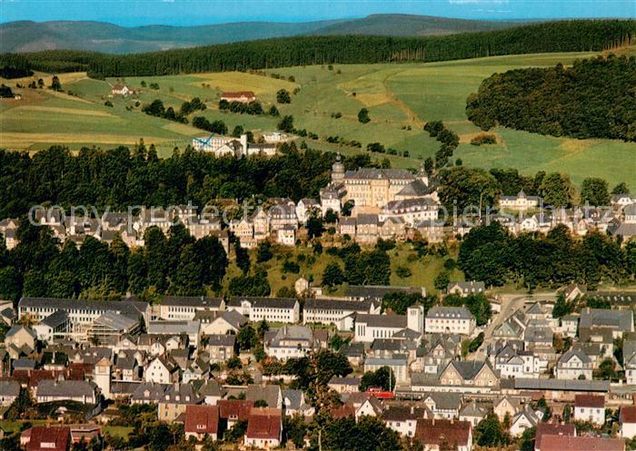 Berleburg Bad Fliegeraufnahme mit Naturheilklinik Odeborn