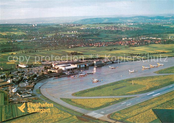 STUTTGART  CITY Flughafen Fliegeraufnahme