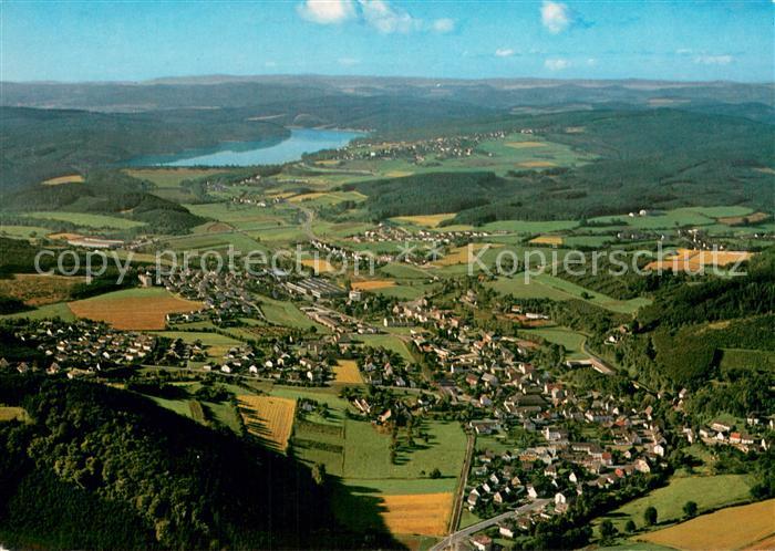 Hachen Sauerland Fliegeraufnahme mit Sorpesee