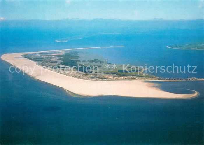 Amrum Fliegeraufnahme mit Insel Foehr im Hintergrund