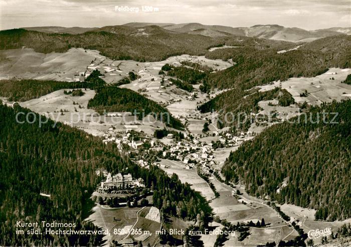 Todtmoos Schwarzwald BW Fliegeraufnahme mit Feldberg