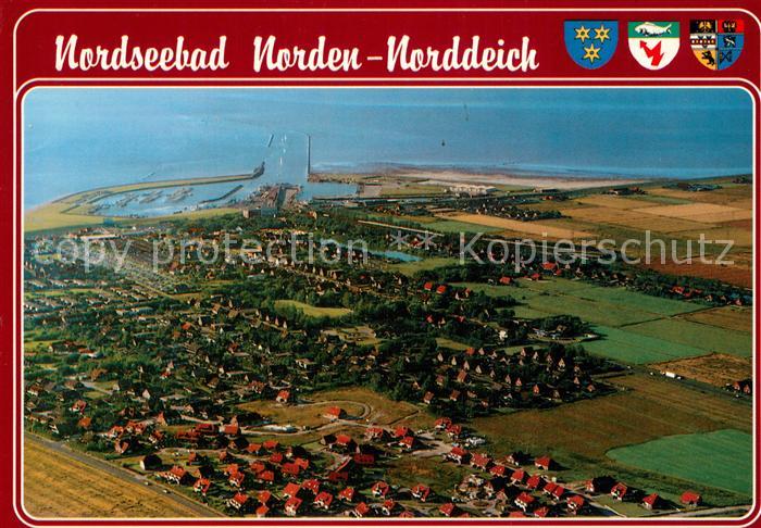 Norden Norddeich Nordseebad Fliegeraufnahme