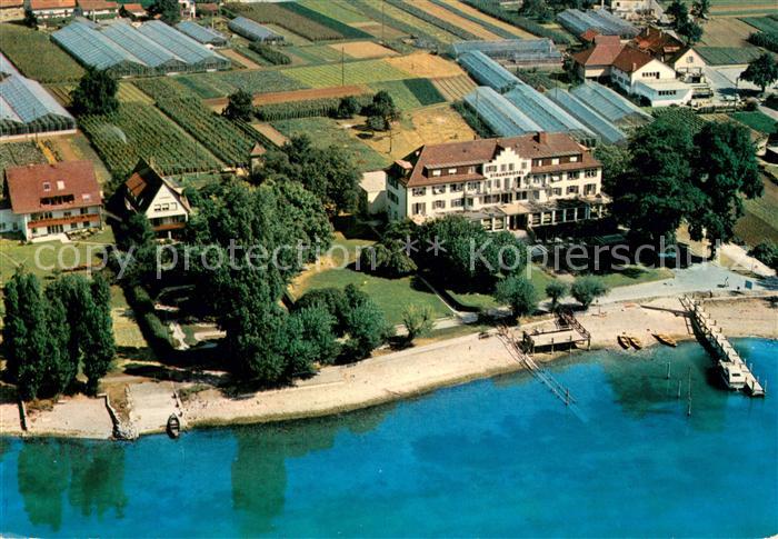 Insel Reichenau Bodensee Strandhotel Loechnerhaus Fliegeraufnahme