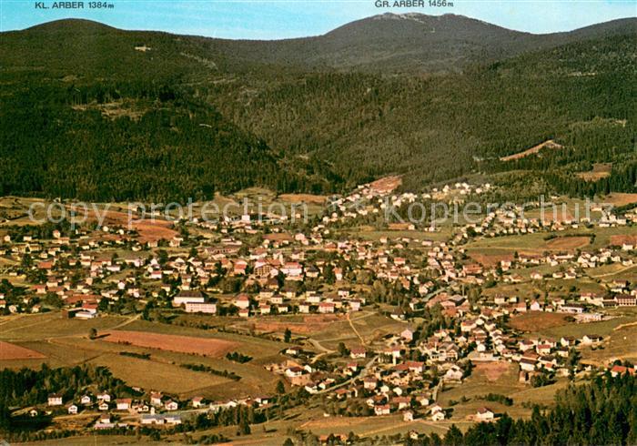 Bodenmais Fliegeraufnahme mit Kl und Gr Arber