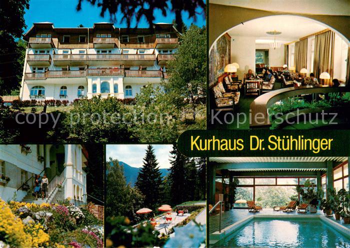 Semmering Niederoesterreich Kurhaus Dr Stuehlinger Gastraum Park Hallenbad