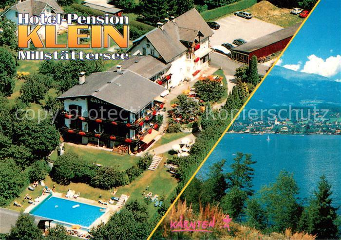 Seeboden Millstaettersee Hotel Pension Klein Fliegeraufnahme Seepartie