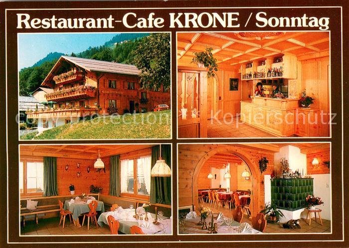 Sonntag Buchboden Restaurant Cafe Krone Gastraeume Bar