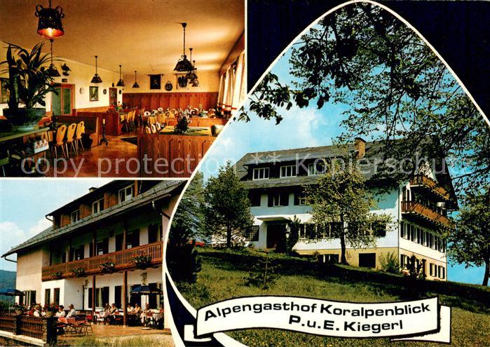 Deutschlandsberg Alpengasthof Koralpenblick Gastraum Terrasse