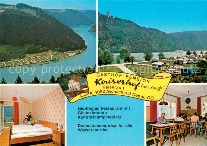 Aschach Donau Gasthof Pension Kaiserhof Gaststube Zimmer Donaustausee
