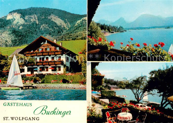 St Wolfgang Wolfgangsee Gaestehaus Buchinger Terrasse Seepartie