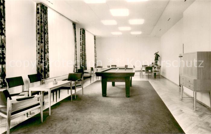 Bad Mergentheim BfA Sanatorium Taubertal Billardzimmer