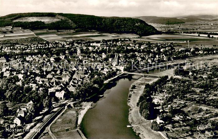 Hoexter Weser Fliegeraufnahme