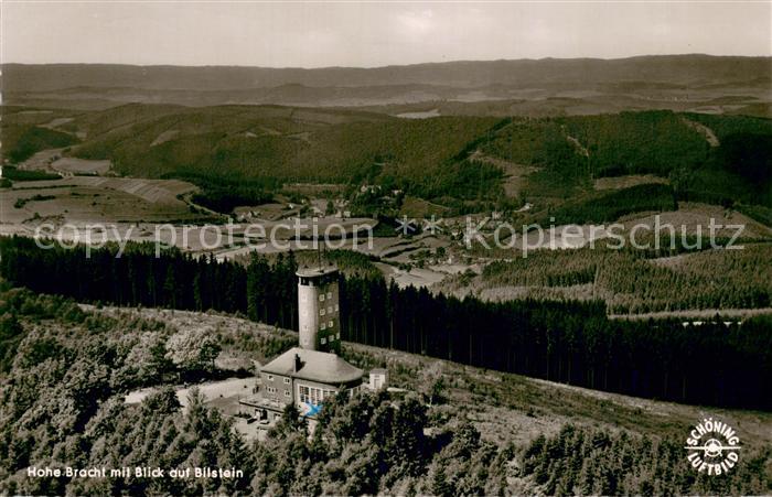 Bilstein Sauerland Aussichtsturm Hohe Bracht Fliegeraufnahme