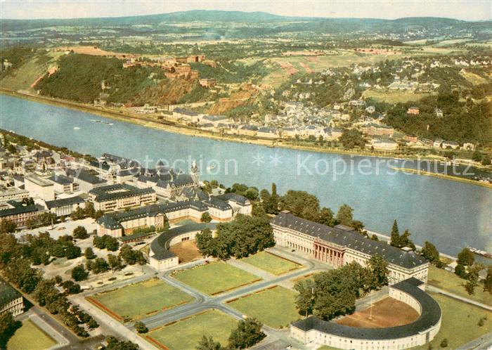 Koblenz  Rhein Fliegeraufnahme