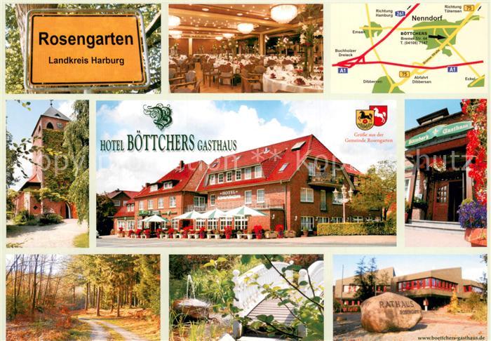 Rosengarten Harburg Hotel Boettchers Gasthaus Gastraum Eingang Rathaus Terrasse