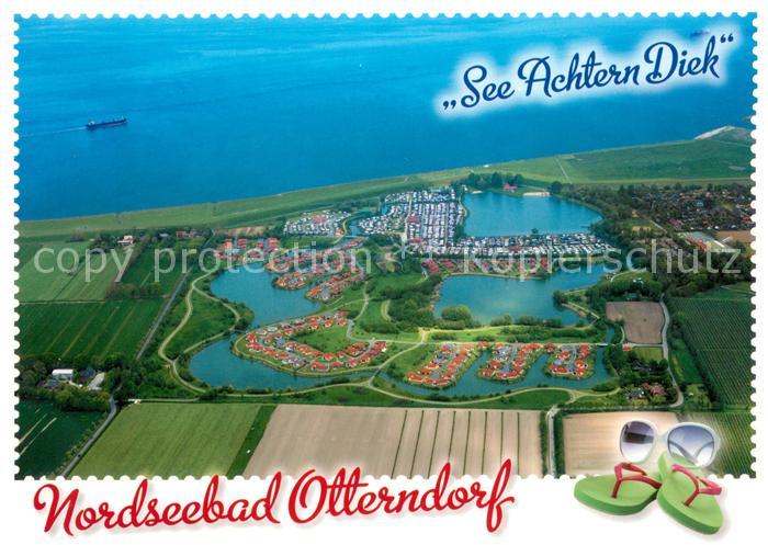 Otterndorf Niederelbe See Achtern Diek Fliegeraufnahme