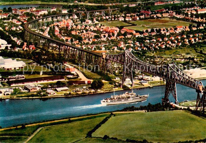 Rendsburg Schleswig-Holstein Hochbruecke ueber den Nord-Ostsee-Kanal Fliegeraufn