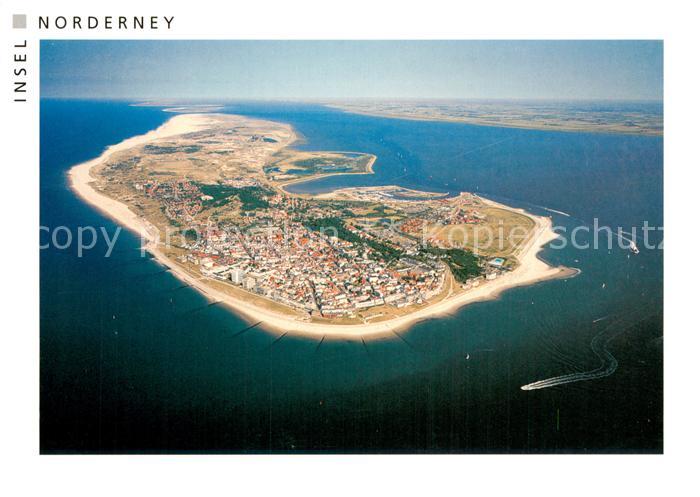 Norderney Nordseebad Inselblick Fliegeraufnahme