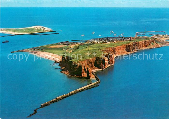 HELGOLAND Insel Schleswig-Holstein Nordwestkueste und Oberland Fliegeraufnahme