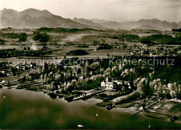Prien Chiemsee Kneippkurhaus Strandhotel Fliegeraufnahme
