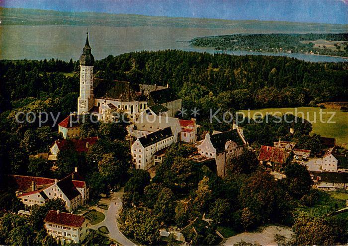 Andechs Kloster Andechs am Ammersee Fliegeraufnahme