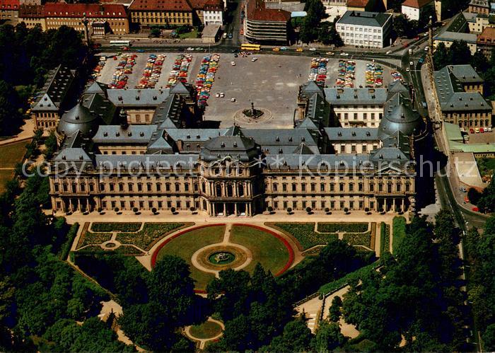 WueRZBURG Bayern Residenz Fliegeraufnahme