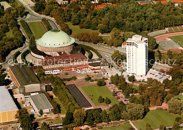 HANNOVER  CITY Stadthalle und Hotel am Stadtpark Fliegeraufnahme
