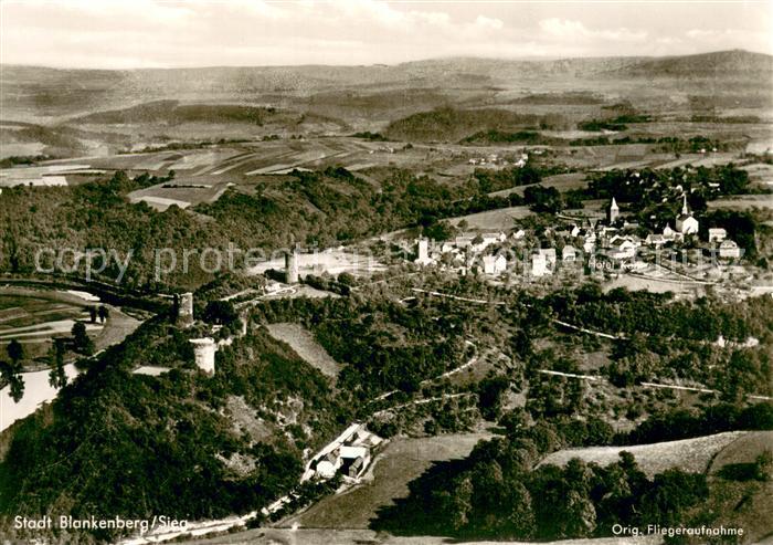 Blankenberg Sieg Fliegeraufnahme mit Hotel Restaurant Korff