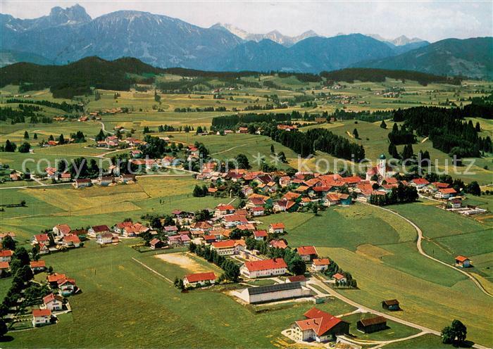 Seeg Fliegeraufnahme mit Aggenstein und Breitenberg