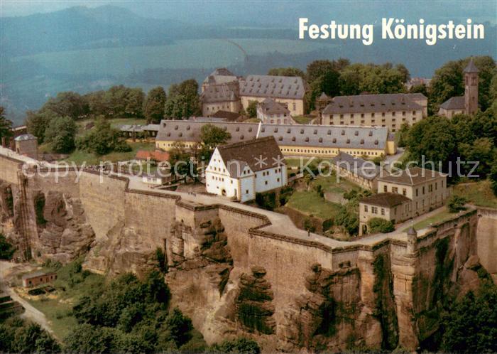 Koenigstein Saechsische Schweiz Festung Koenigstein
