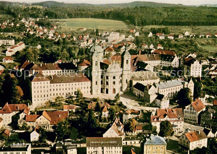 Weingarten Wuerttemberg Benediktiner Abtei Fliegeraufnahme