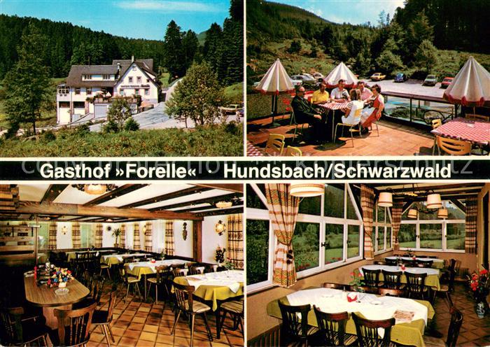 Hundsbach Forbach Gasthof Forelle Terrasse Gastraeume