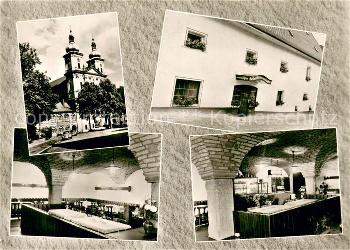 Waldsassen Kellerschenke am Kloster Gastraeume Kirche