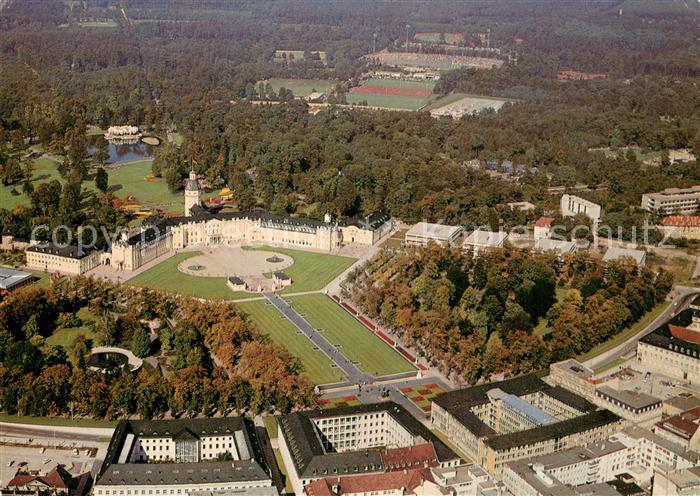 Karlsruhe Baden Schloss Fliegeraufnahme
