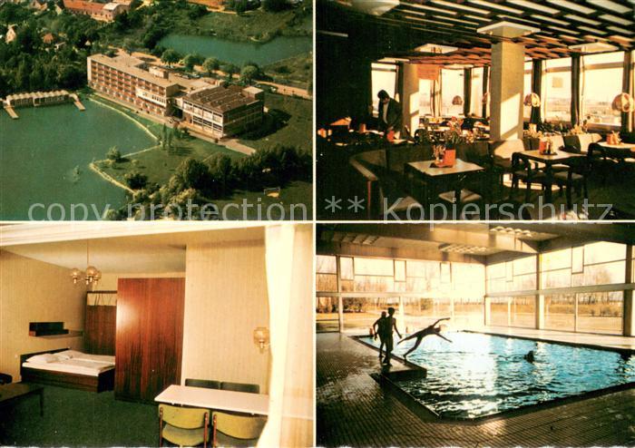 Brunn Gebirge Karl Floetti Heim Fliegeraufnahme Gastraum Stube Hallenbad